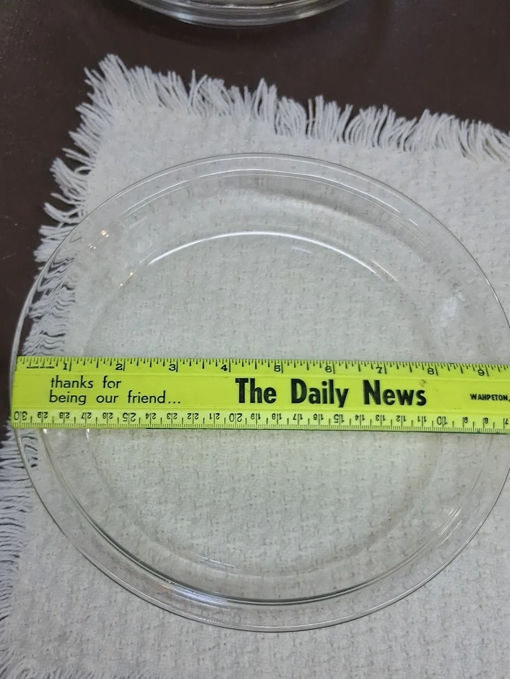 2 Glass‎ Pie Plate Baking Dish 9.5 Inch Pie Pan- Vintage Pyrex #209 Clear VGC